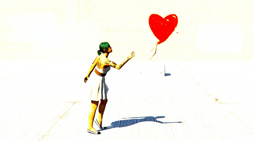 Girl with Baloon